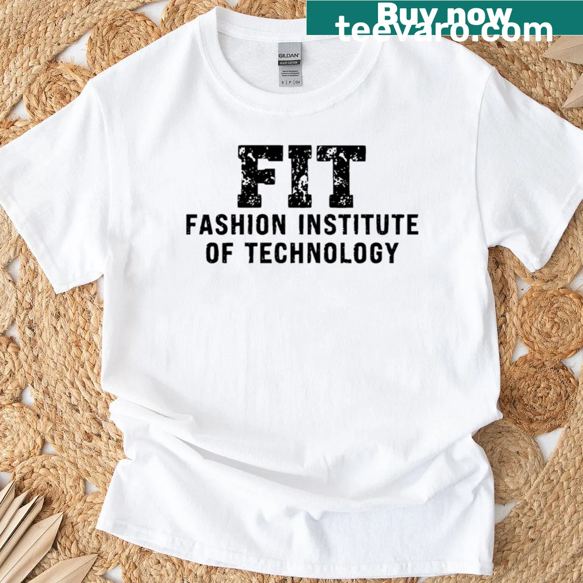 Timeless t-shirt representing the Fashion Institute — on a men's t-shirt