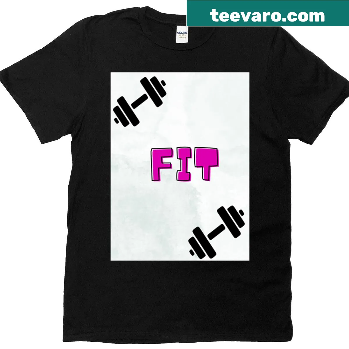 Fashion Institute of Technology logo on a minimalist t-shirt — on a men's t-shirt