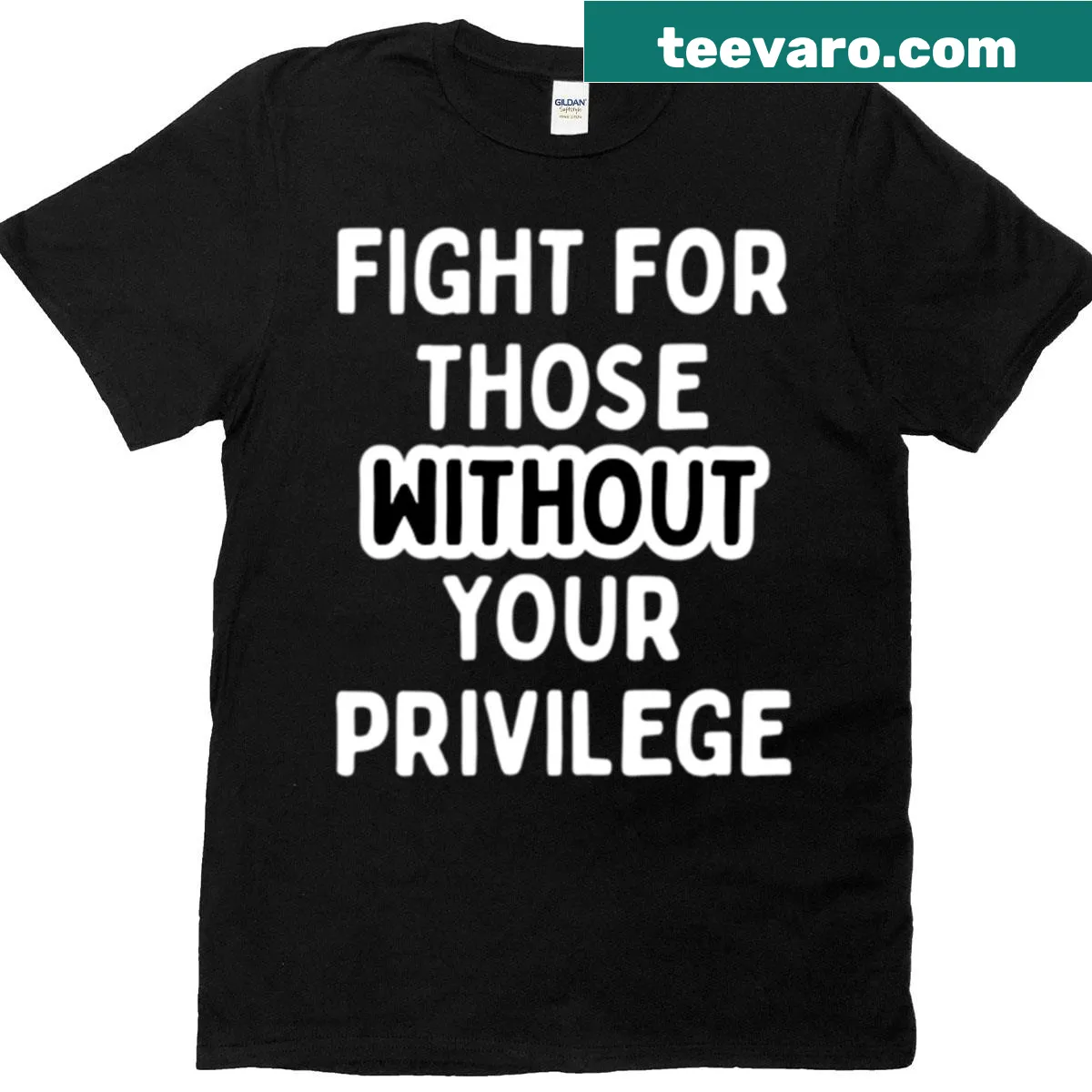 Text design promoting social justice and activism on a t-shirt — on a men's t-shirt