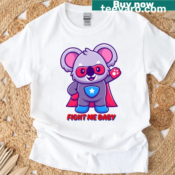 Playful superhero-themed T-shirt with fun text