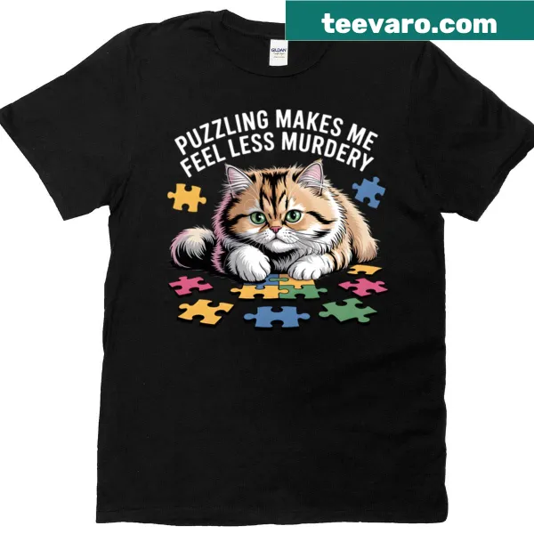 Funny T-shirt for introverts with cat humor