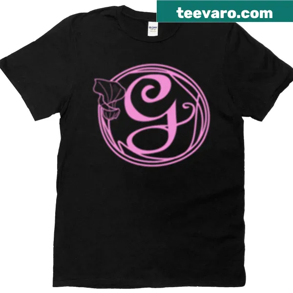 Galinda's pink logo T-shirt with bold typography
