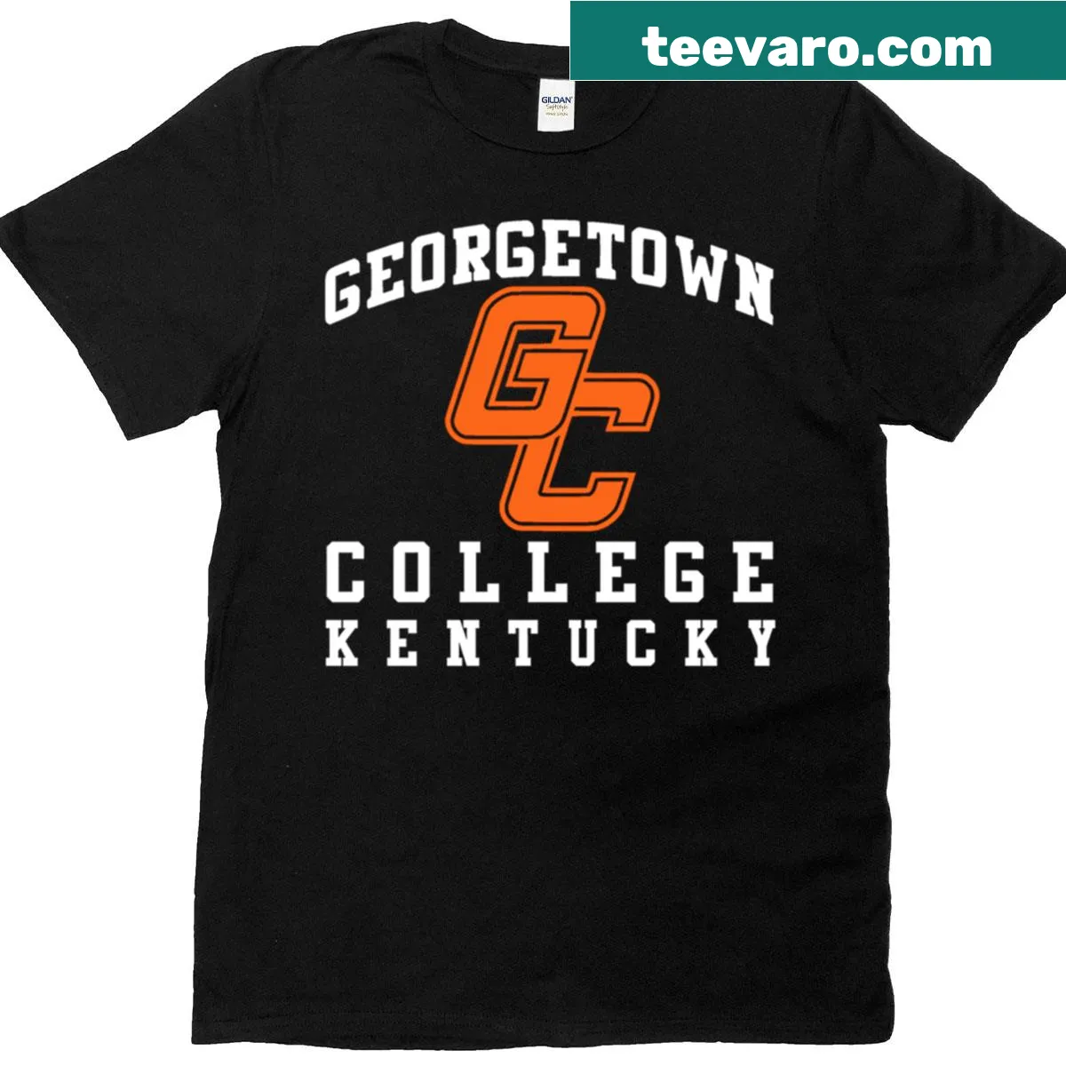 Georgetown Kentucky t-shirt featuring team graphics. — on a men's t-shirt