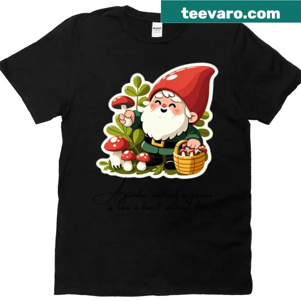 Fun t-shirt featuring 'Gnomeo' text design