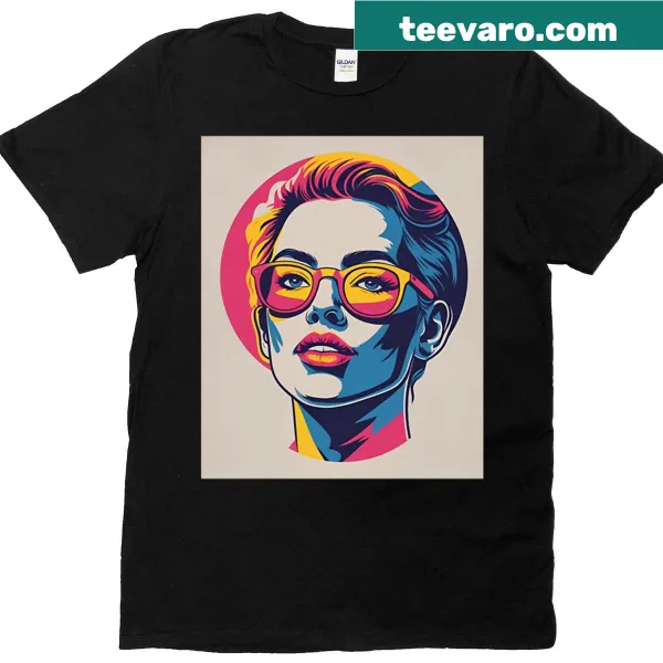 T-shirt with abstract typography graphic design