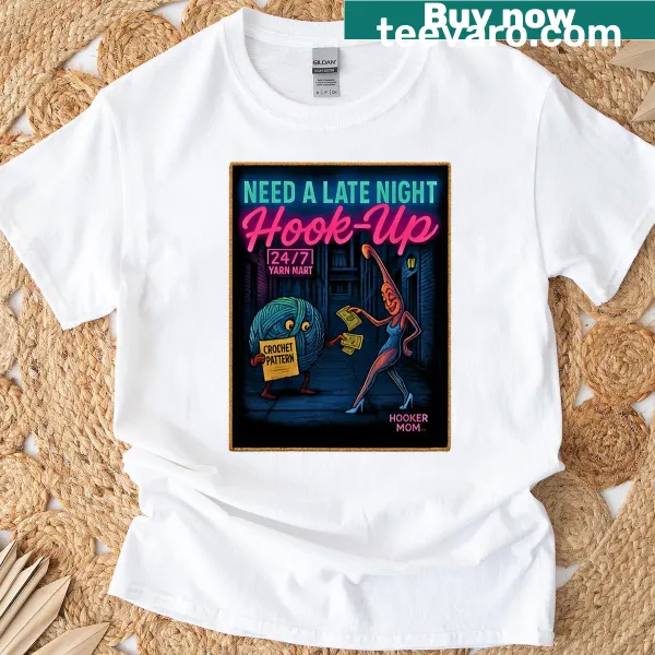 Funny yarn humor T-shirt for crochet moms