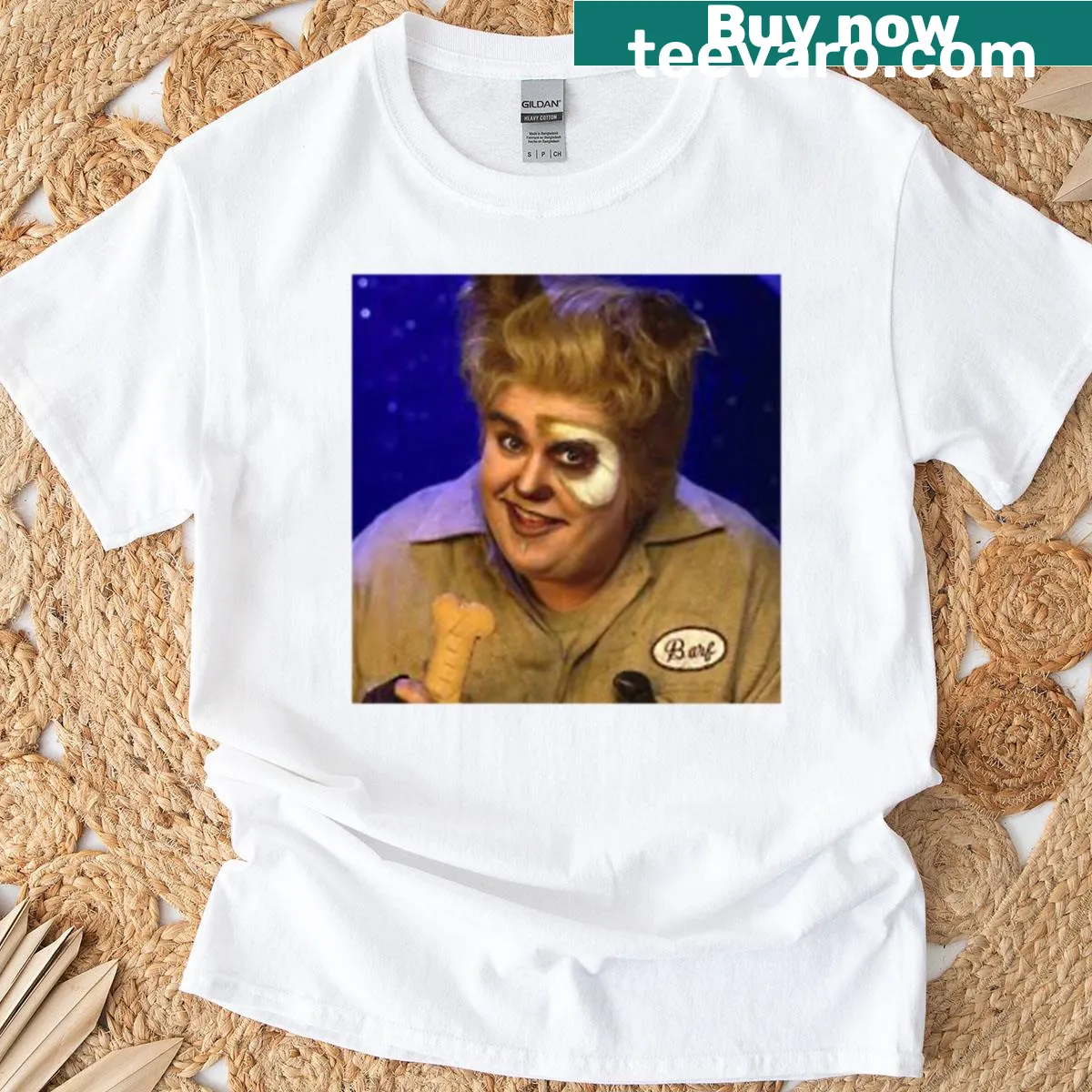 Oversized t-shirt for Mog lovers featuring playful text — on a men's t-shirt