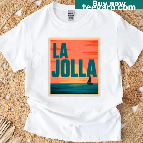La Jolla T-shirt celebrating coastal scenery