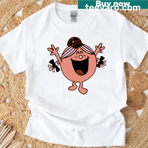T-shirt with 'Little Miss McGill' design.