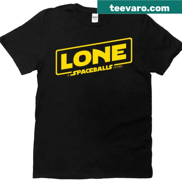 Cartoon-style T-shirt featuring graphics inspired by Spaceballs