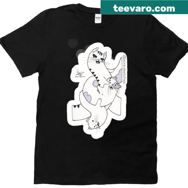 Illustrative T-shirt featuring a stylized vinyl record design