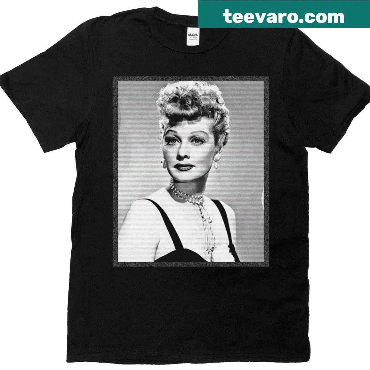 Bold typographic T-shirt featuring Lucytv branding — on a men's t-shirt