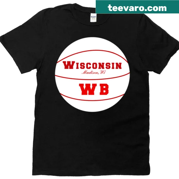 Madison Wisconsin basketball logo T-shirt