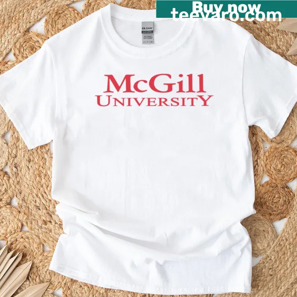 Playful McGill University T-shirt with bold typography