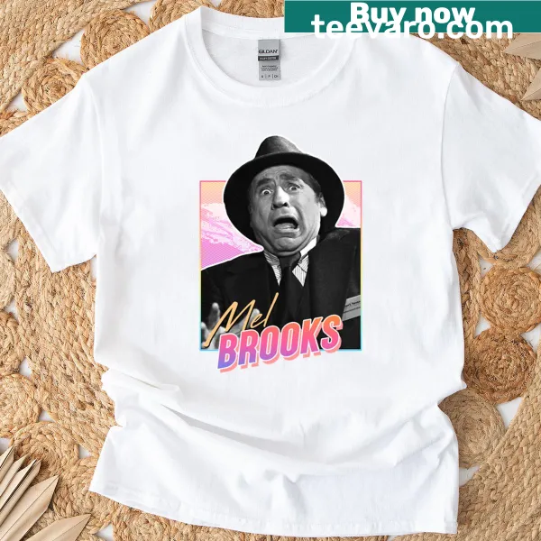 Vintage-style Mel Brooks t-shirt celebrating 80s comedy