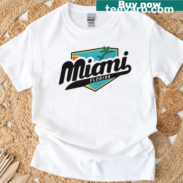 Miami Florida logo emblem on T-shirt