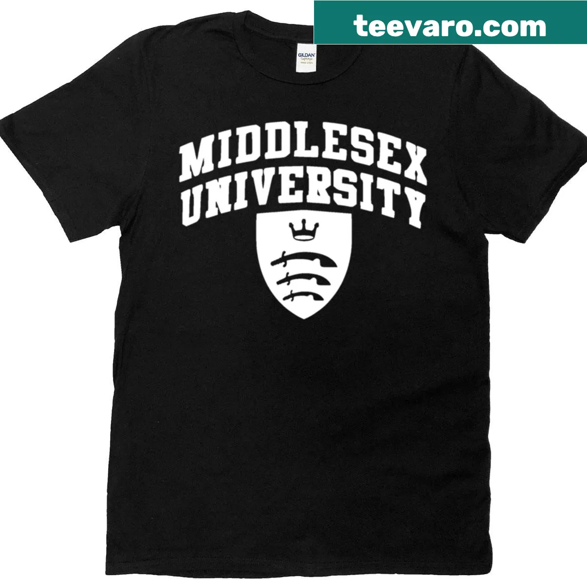 Middlesex University London England T-shirt with graphic design — on a men's t-shirt