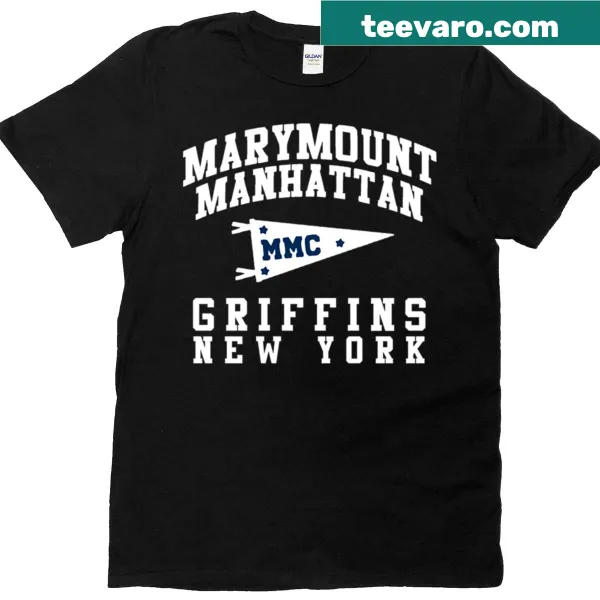 Minimalist graphic featuring MMC college font T-shirt