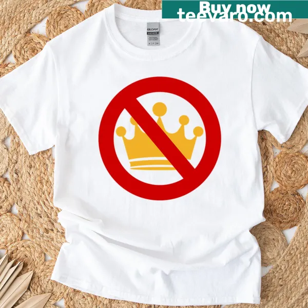 No Kings Crown Anti-Trump graphic T-shirt