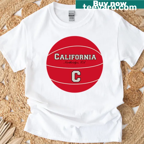 Basketball logo T-shirt representing Northridge, California