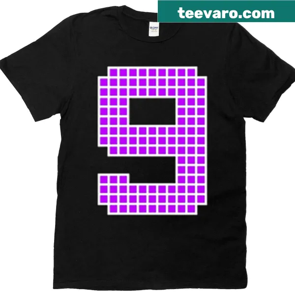 Purple Pixel Block Character t-shirt with a playful pixel design