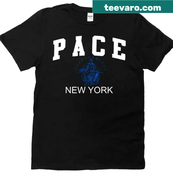 T-shirt featuring 'Pace NY' in bold text