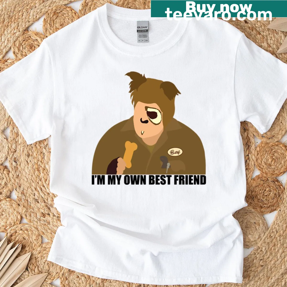 Illustration depicting desert scenery and adventure — on a men's t-shirt