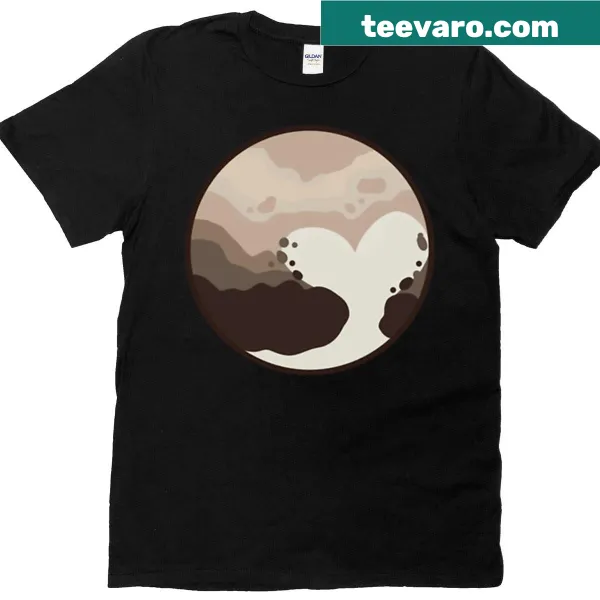 Oversized T-shirt featuring a playful cartoon design of Pluto