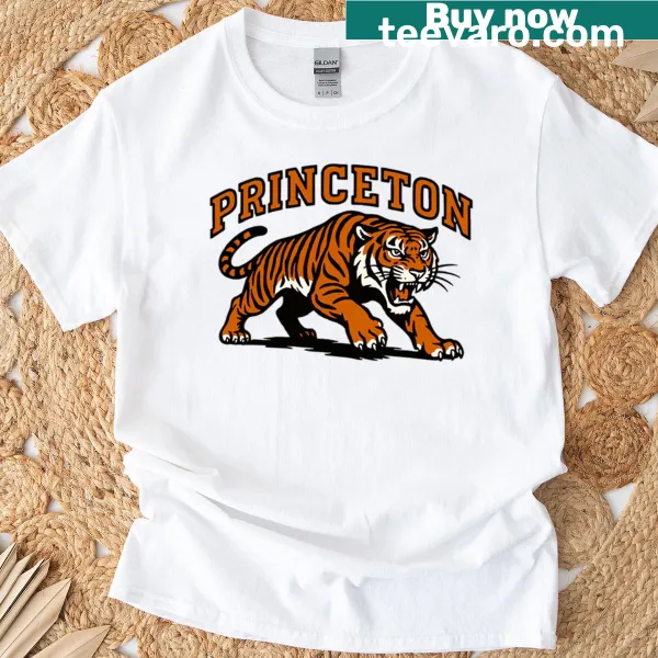 Princeton Tiger mascot t-shirt featuring a bold graphic