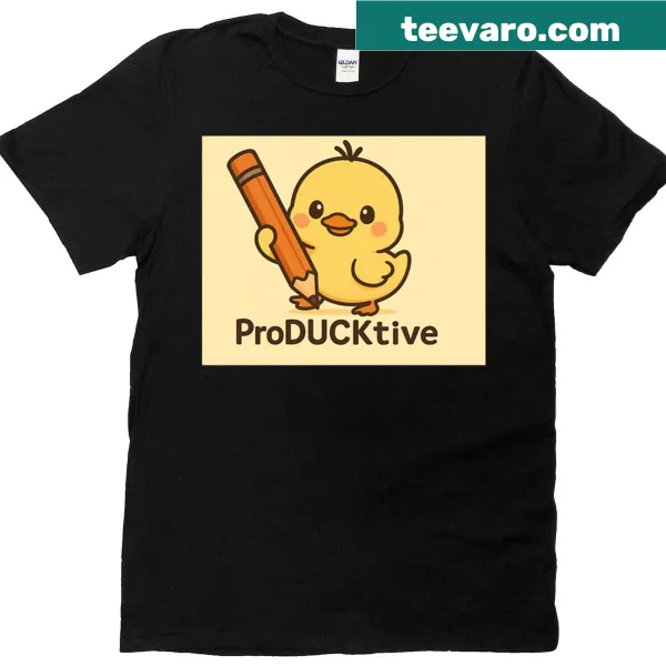 Playful T-shirt featuring the word 'Producktiv.'