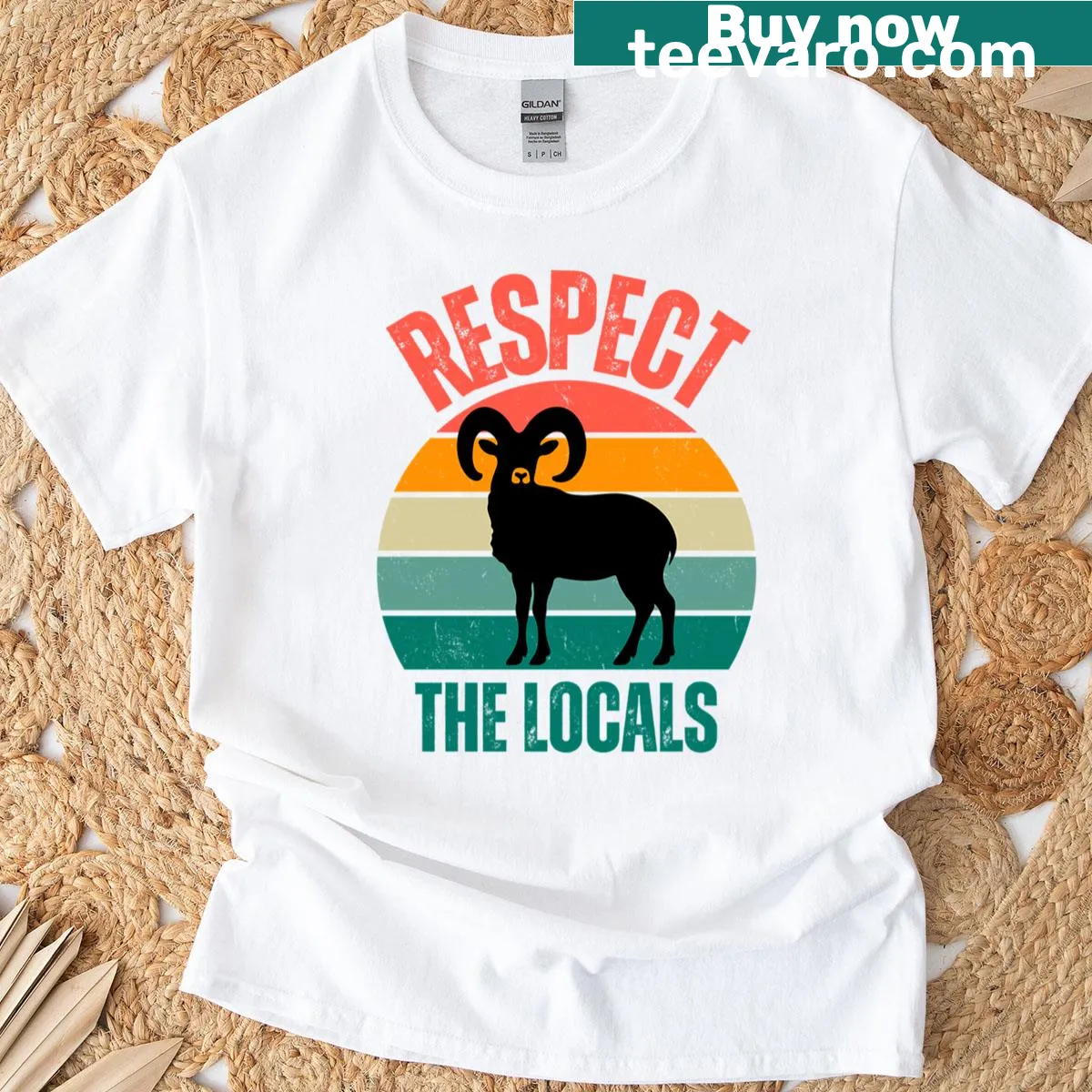 Respect and protect national parks t-shirt — on a men's t-shirt