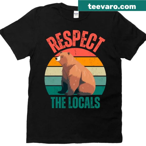 Oversized t-shirt with bear illustration and 'Respect The Bear Protect Our National Parks' text