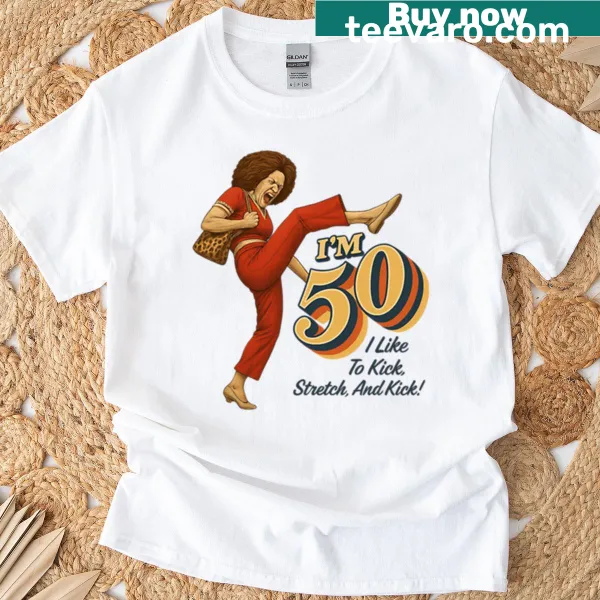 Funny T-shirt featuring Sally Omalley quote about turning 50