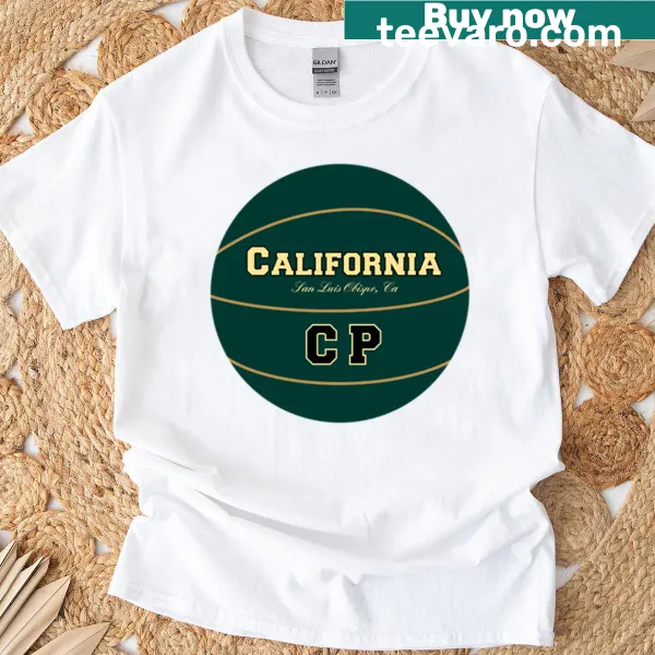San Luis Obispo basketball logo t-shirt