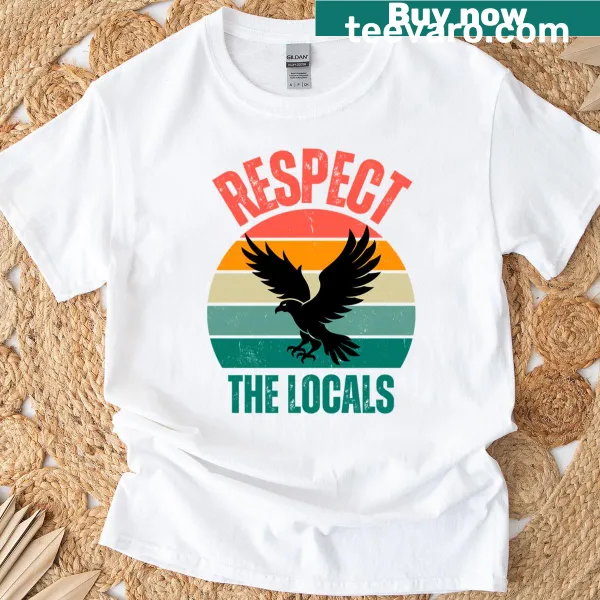 Bald Eagle conservation message t-shirt with bold typography