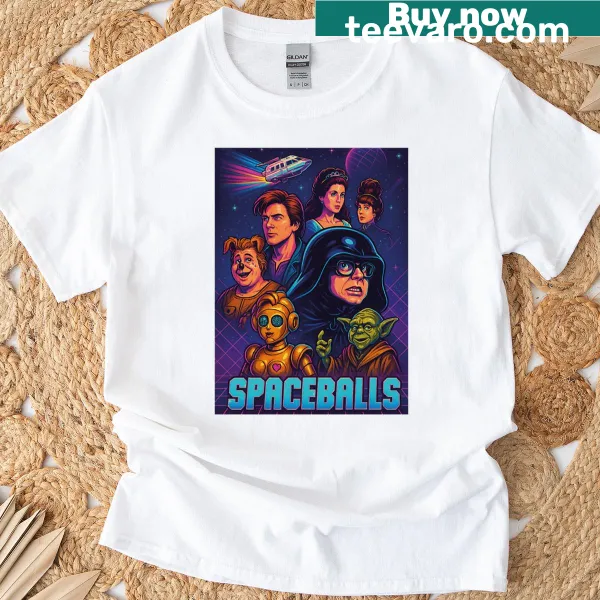 T-shirt featuring iconic Spaceballs movie typography
