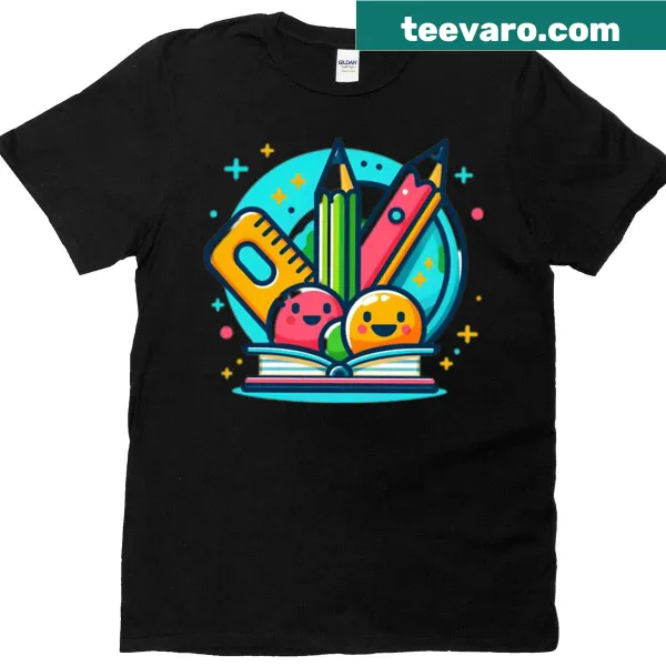 Typography design representing student life on t-shirt