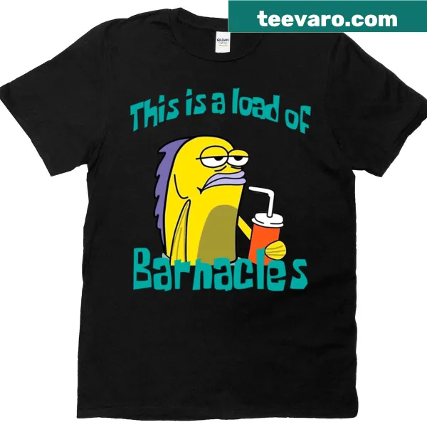 Minimalist silhouette design of summer sponge barnacles on a t-shirt