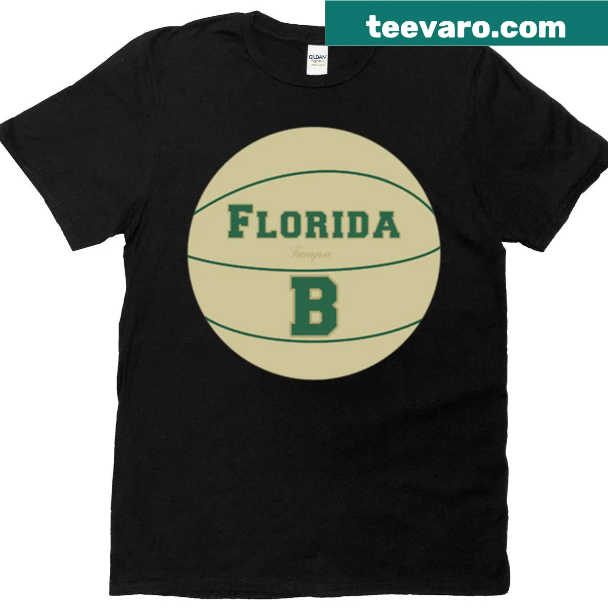 Tampa Florida basketball logo T-shirt featuring the official team emblem. — on a men's t-shirt