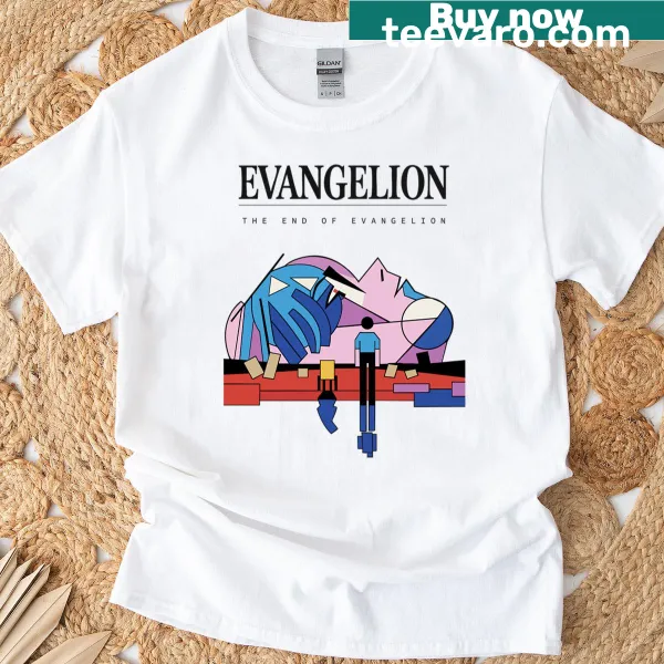 Anime-inspired t-shirt featuring imagery from 'The End Of Evangelion.'