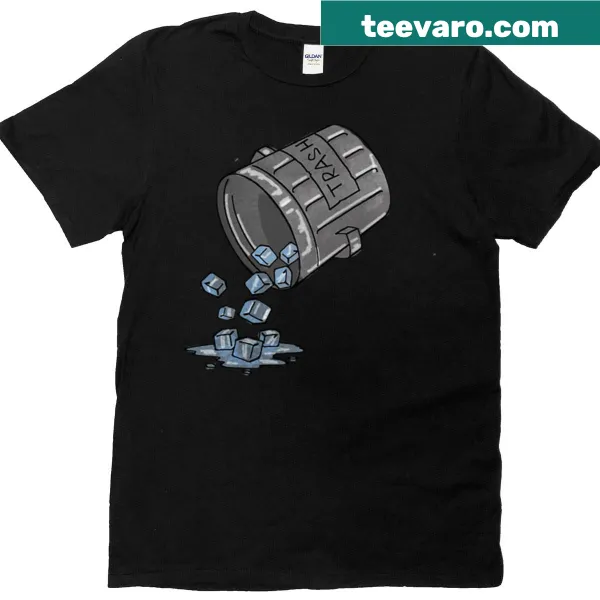 Humorous graphic tee featuring Traicesh Bucket Challenges text and illustrations