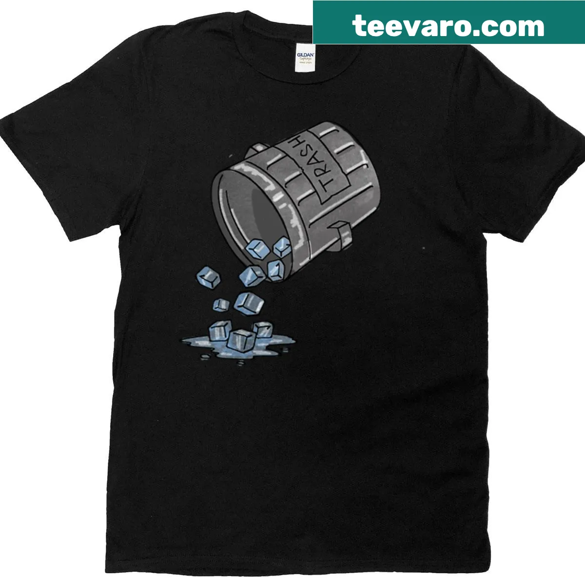 Humorous graphic tee featuring Traicesh Bucket Challenges text and illustrations — on a men's t-shirt