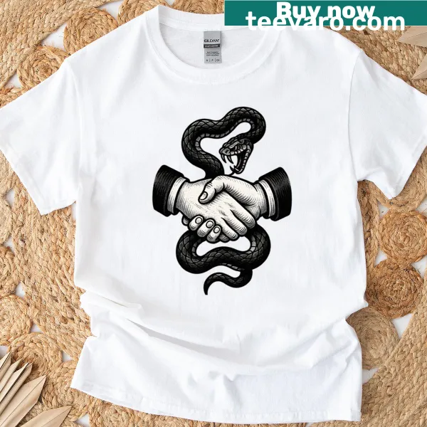 T-shirt featuring the phrase 'Trust No One' in bold letters