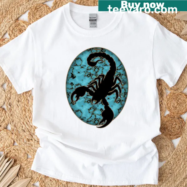 Minimalist silhouette T-shirt featuring a scorpion design