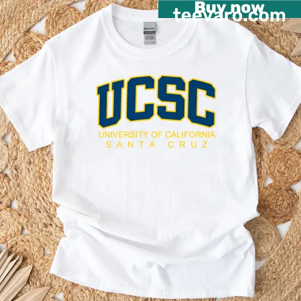 T-shirt with the text 'UC Santa Cruz' prominently displayed