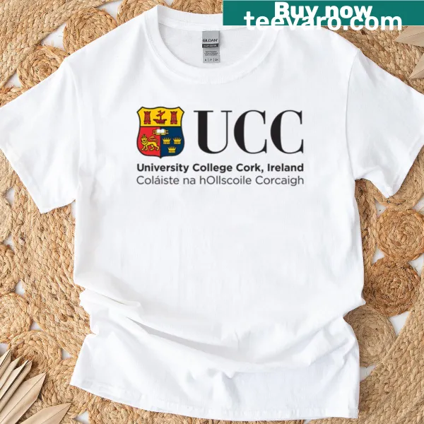 UCC logo T-shirt representing University College Cork