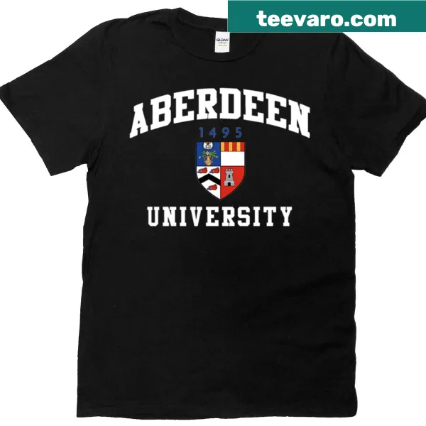University of Aberdeen T-shirt featuring the institution's name