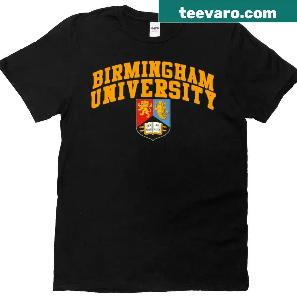 University of Birmingham T-shirt featuring the university's name