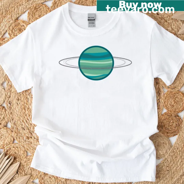 Funny oversized T-shirt featuring Uranus with playful text