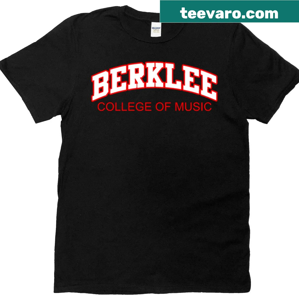 Vintage Berklee College of Music T-shirt with faded logo — on a men's t-shirt
